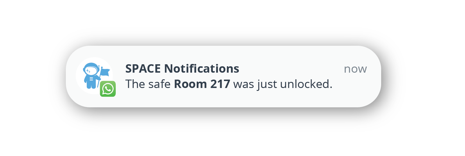 WhatsApp: your safe was opened